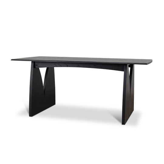 CDT10258-NI 1.8m Elm Dining Table - Full Black