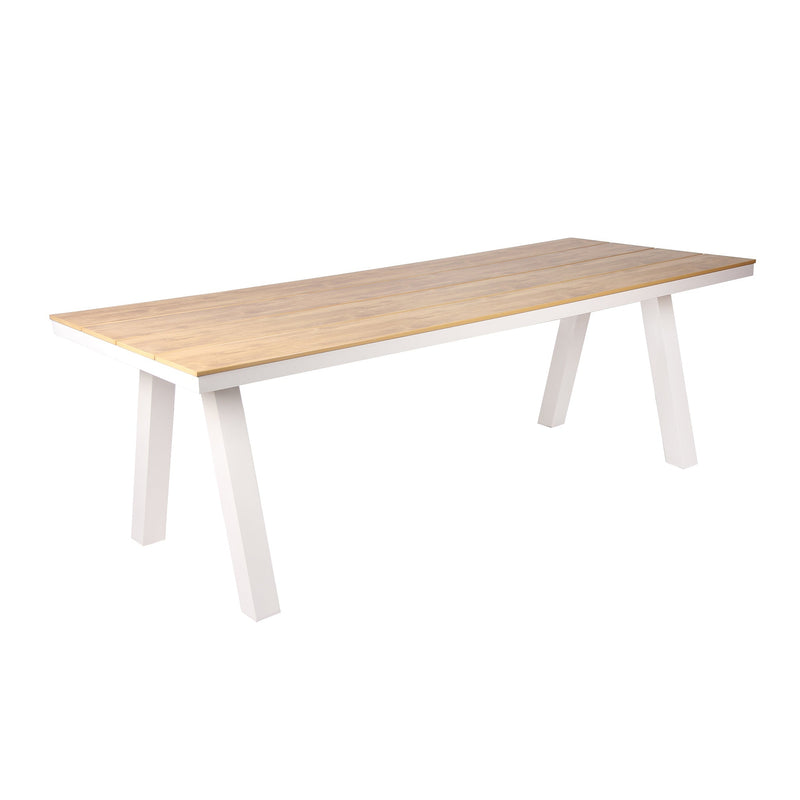 CDT10306-ID 2.3m Sand White Outdoor Dining Table - Natural