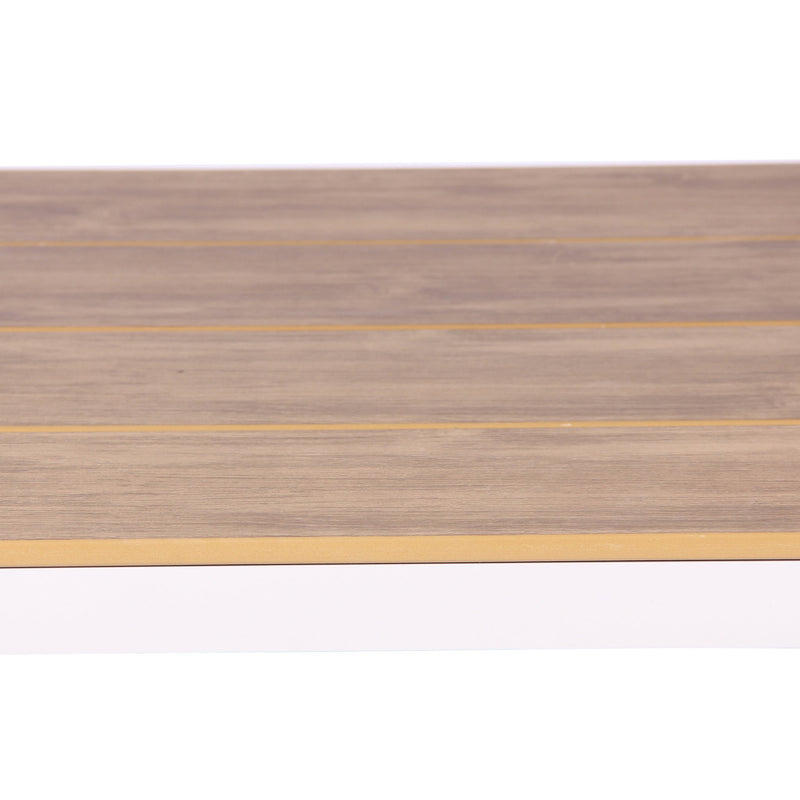 CDT10306-ID 2.3m Sand White Outdoor Dining Table - Natural