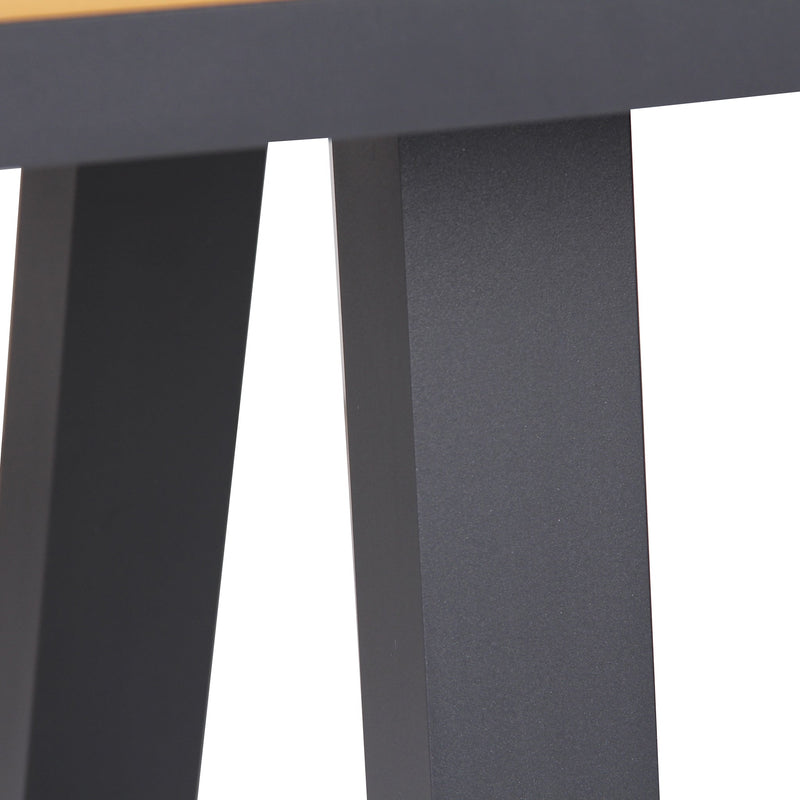 CDT10307-ID 2.3m Charcoal Outdoor Dining Table - Natural