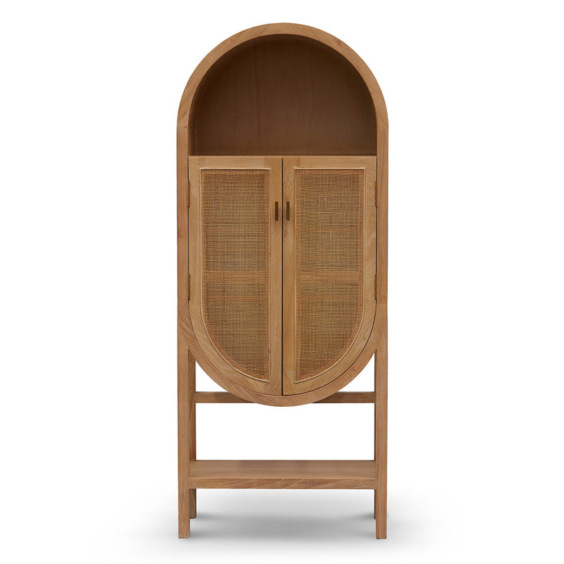 CDT8138-NI 65.5cm Rattan Door Cabinet - Natural