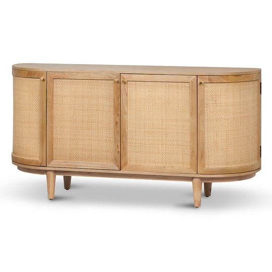 CDT8406-NI 1.7m Natural Elm Sideboard - Rattan Doors