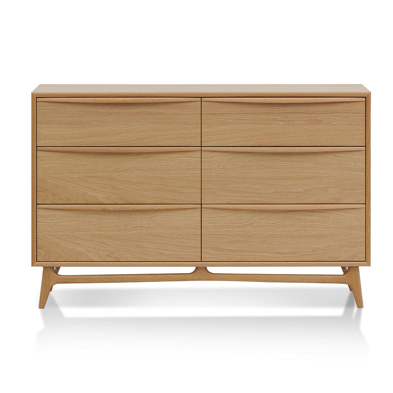 CDT8533-VN 6 Drawer Chest - Natural Oak