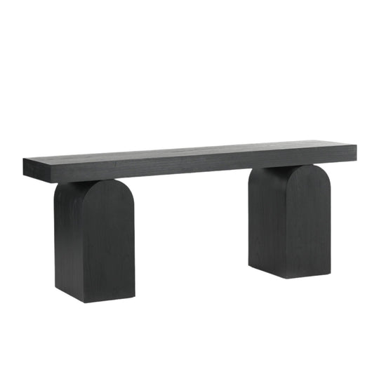 CDT8958-NI 1.9m New Elm Console Table - Full Black