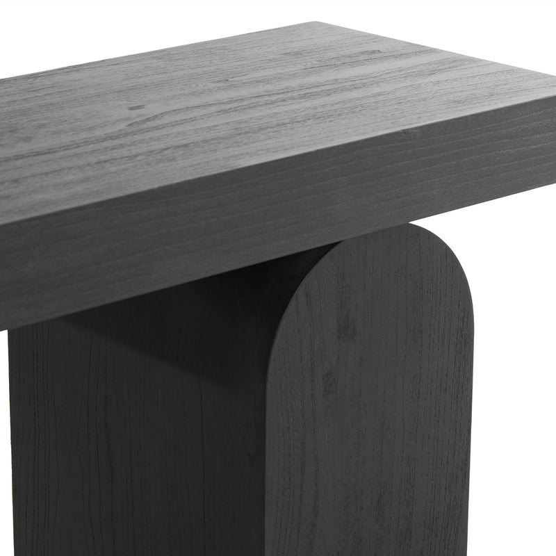 CDT8958-NI 1.9m New Elm Console Table - Full Black