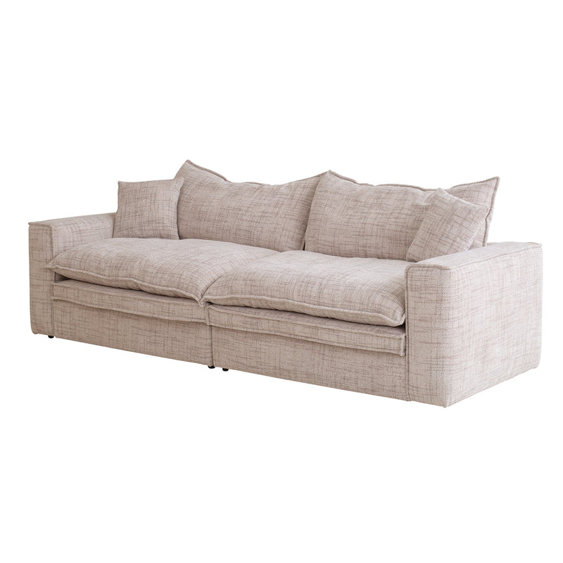 CLC10024-IG 3 Seater Fabric Sofa - Cream
