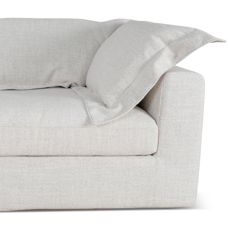 CLC10105-KSO 3 Seater Chaise Sofa - Pebble Beige