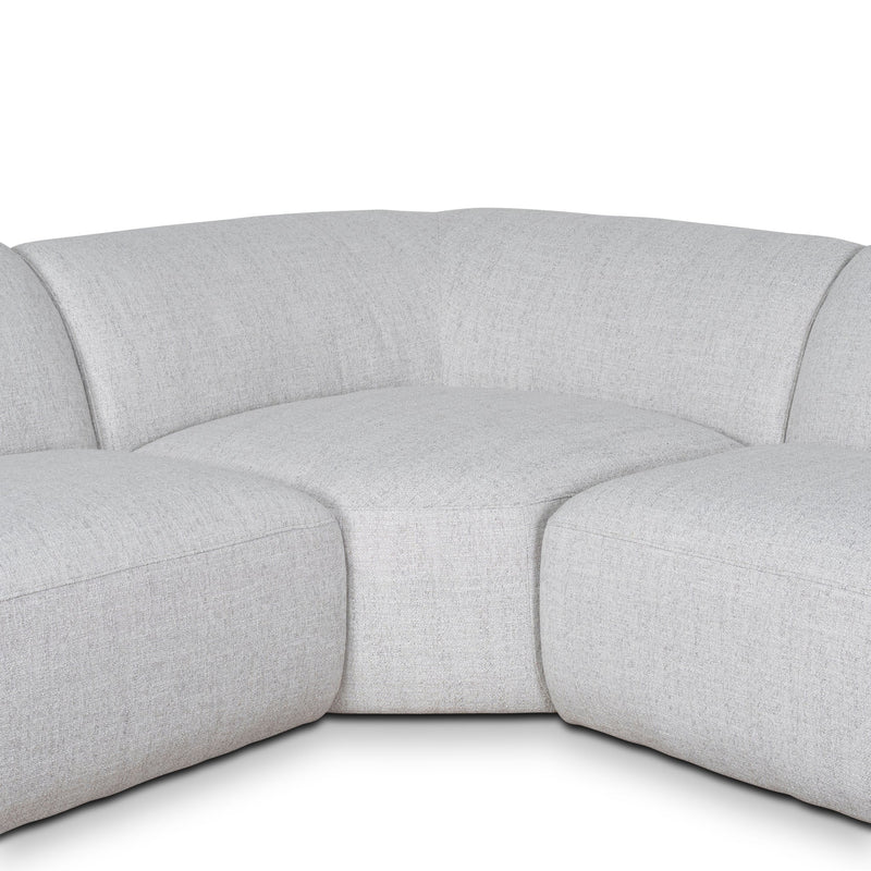 CLC10112-KSO Corner Fabric Sofa - Silver Grey
