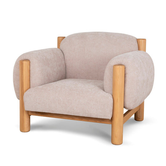 CLC10122-NI Natural Armchair - Blush Linen