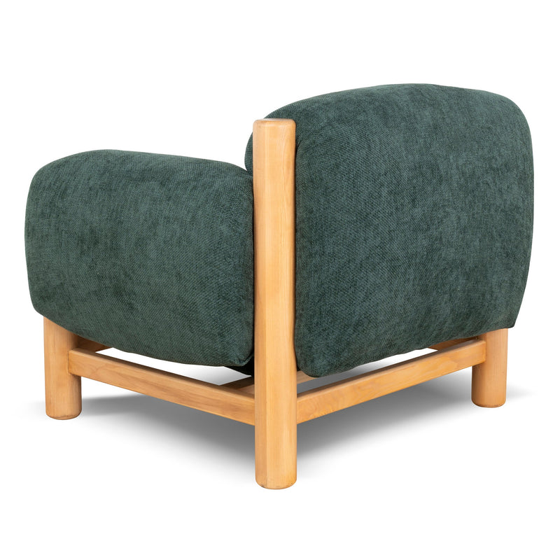 CLC10123-NI Natural Armchair - Bush Green