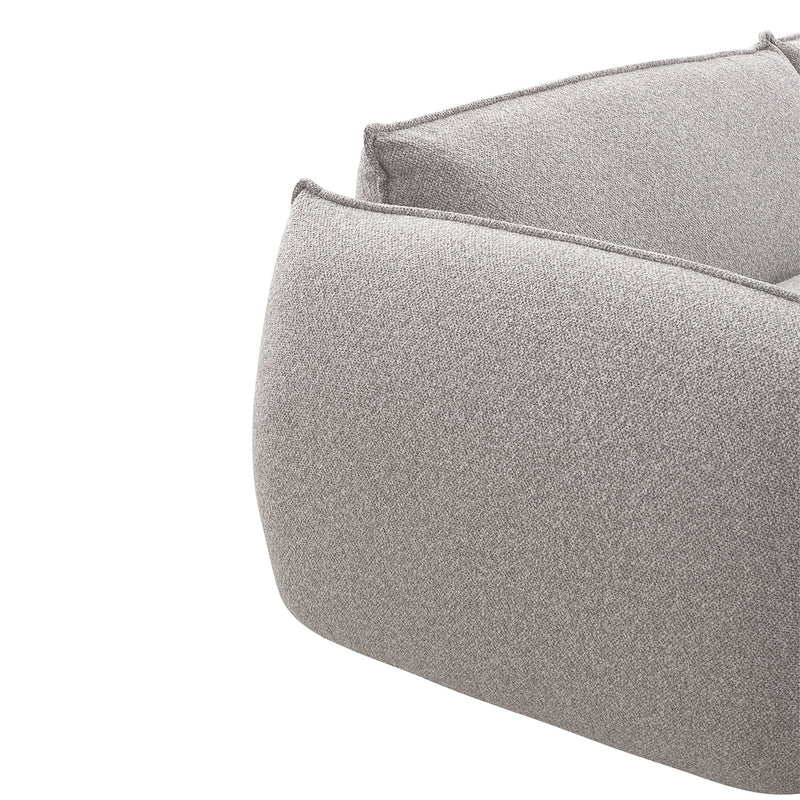 CLC10238-IG 3 Seater Left Chaise Sofa - Clay Grey