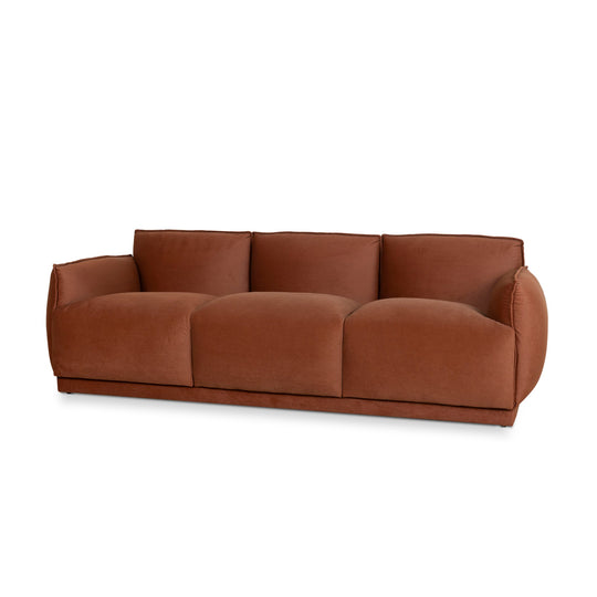 CLC10264-CA 3 Seater Sofa - Rustic Burnt Orange