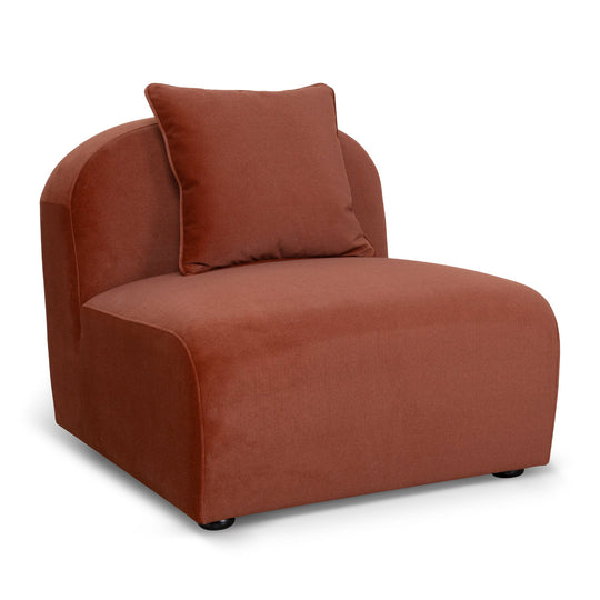 CLC10367-OLS Additional Armless for 4 Seater Sofa - Umber Orange