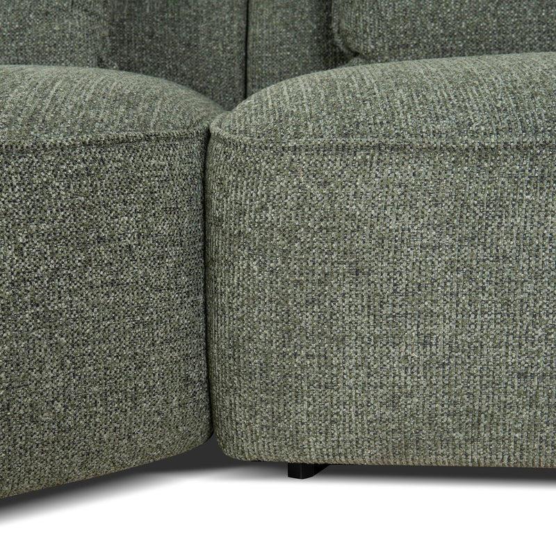 CLC10374-KJ Left Chaise Sofa - Coral Dark Green