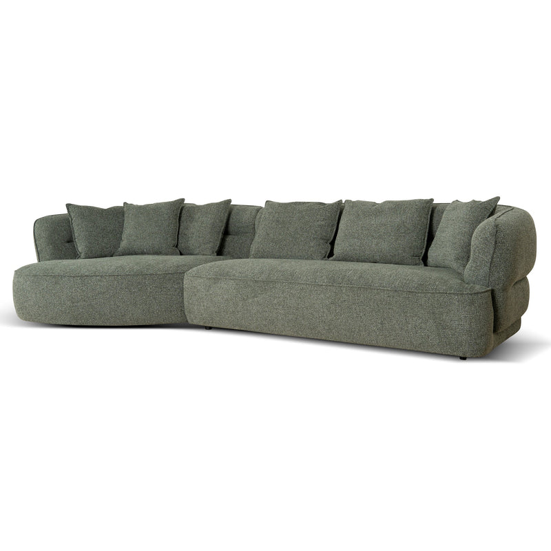 CLC10374-KJ Left Chaise Sofa - Coral Dark Green