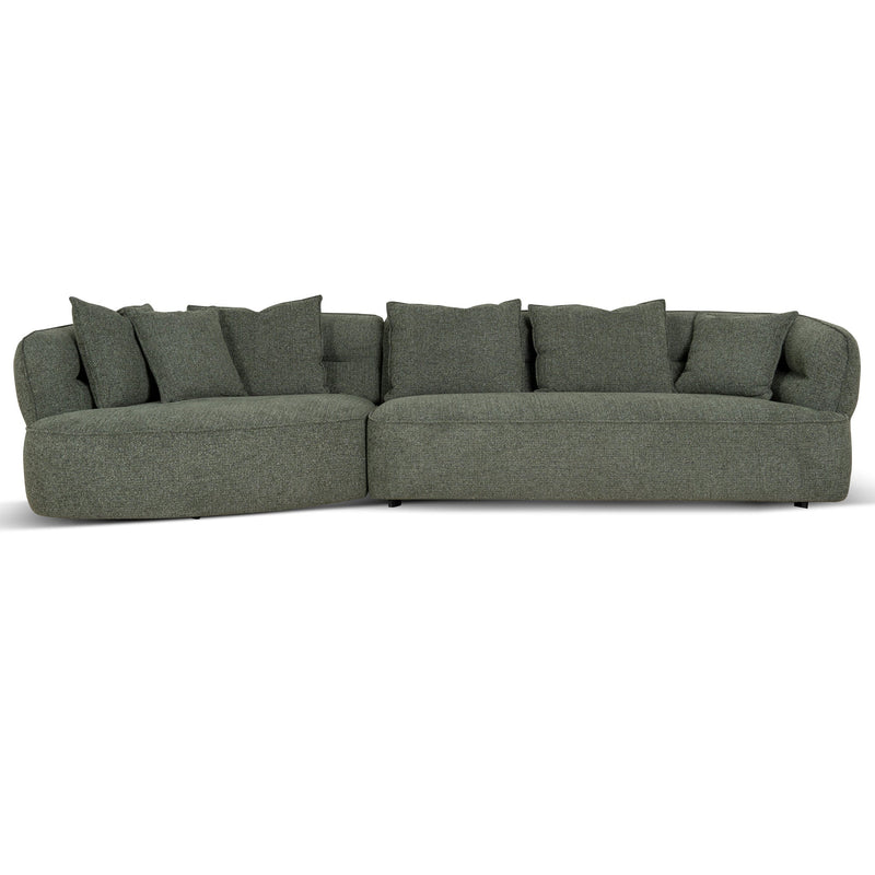 CLC10374-KJ Left Chaise Sofa - Coral Dark Green