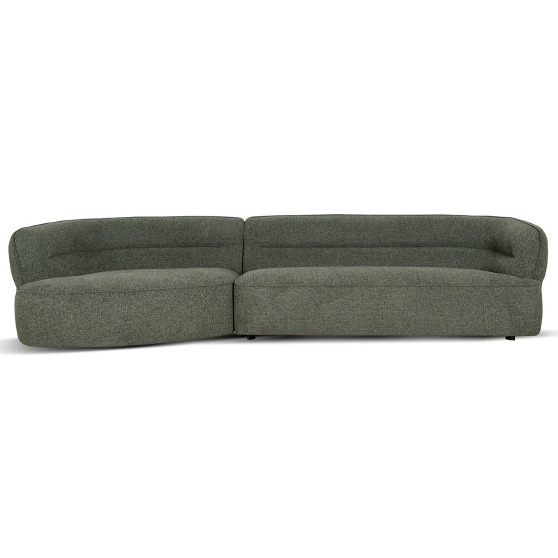 CLC10374-KJ Left Chaise Sofa - Coral Dark Green