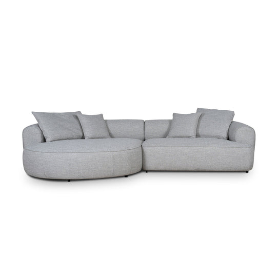 CLC10446-KJ Left Chaise Sofa - Chrome Grey