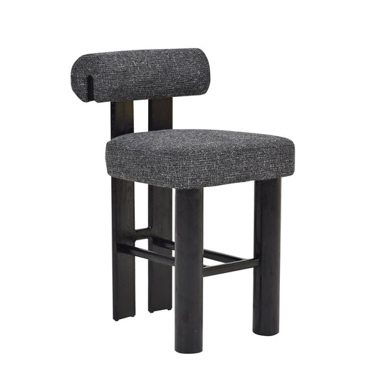 CBS10524-OLS Black Barstool - Field Charcoal