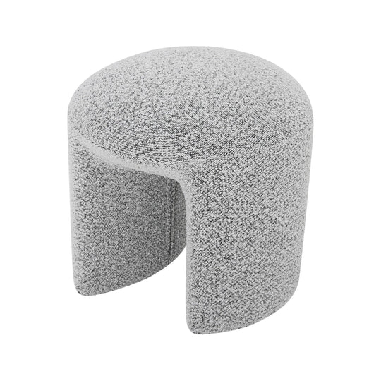 CLC8423-YY Round Ottoman - Pepper Boucle