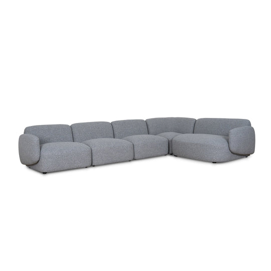 CLC8965-KSO Right Chaise Modular Sofa - Glacier Grey