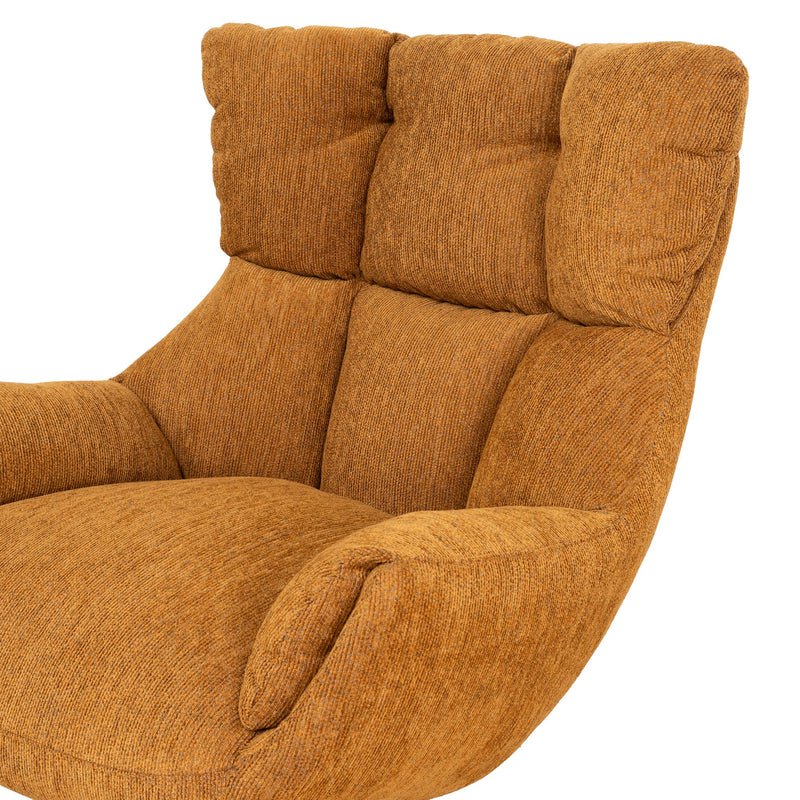 COC10289-LF Swivel Armchair - Honey Yellow