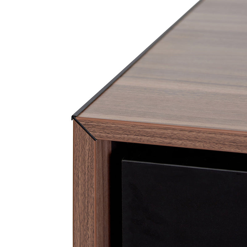 COT8349-SN 2.3m Left Return Office Desk - Walnut
