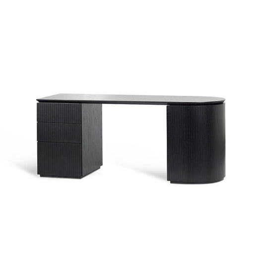 COT8482-CN 1.77m Left Drawer Office Desk - Black Oak