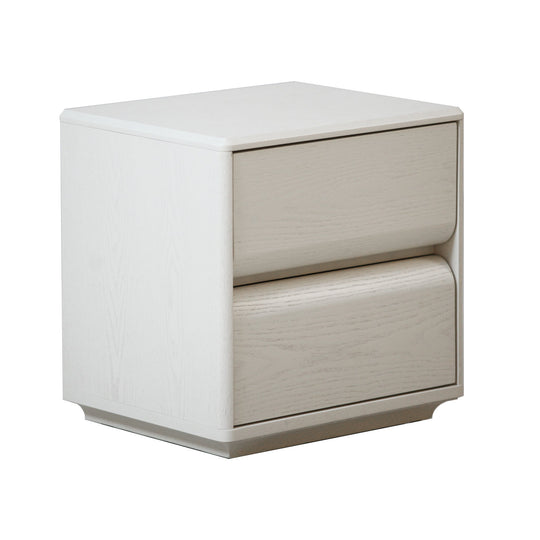 CST10176-DW 50cm Bedside Table - Matte Warm White