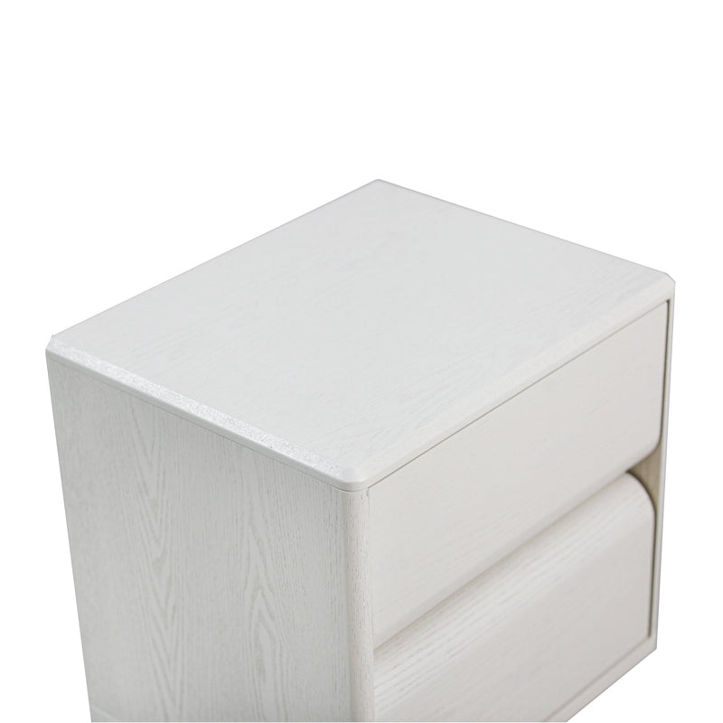 CST10176-DW 50cm Bedside Table - Matte Warm White