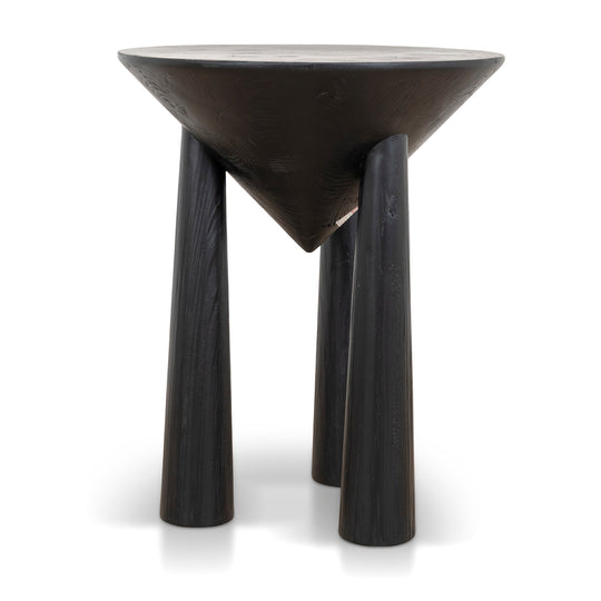 CST10427-NI 45cm Round Side Table - Full Black