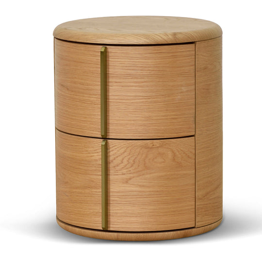 CST8555-CN 46cm Round Bedside Table - Natural