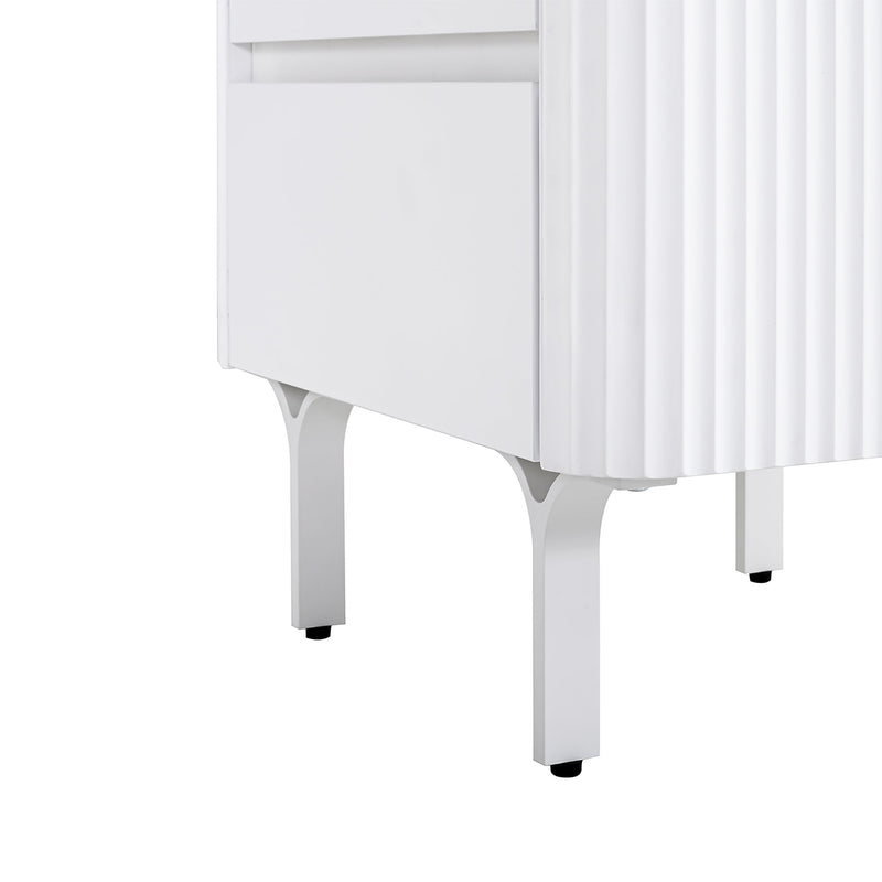 CST8636-IG Bedside Table - White