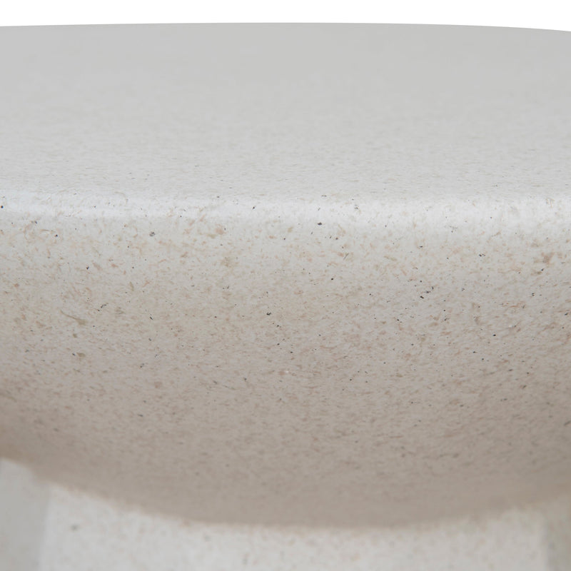 CST8803-NY 42cm Fibre Glass Side Table - White