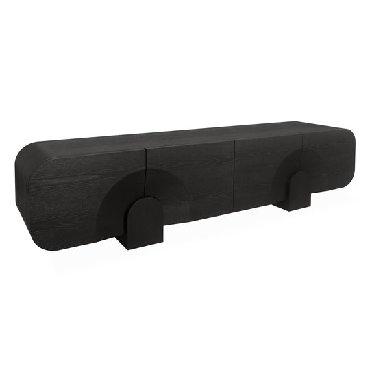 CTV10296-VA 2.2m TV Entertainment Unit - Textured Espresso Black