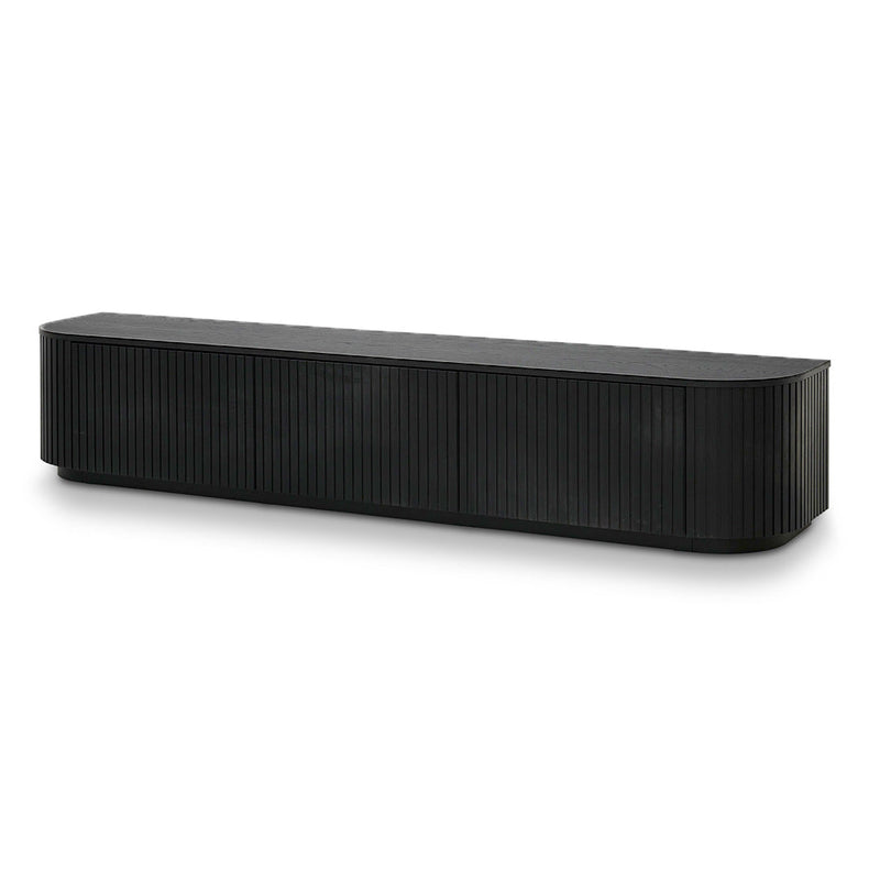 CTV8309-CN 2.4m TV Unit - Full Black Oak