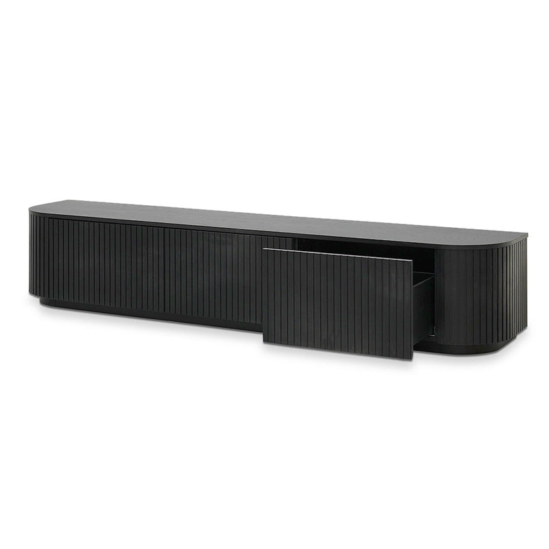 CTV8309-CN 2.4m TV Unit - Full Black Oak