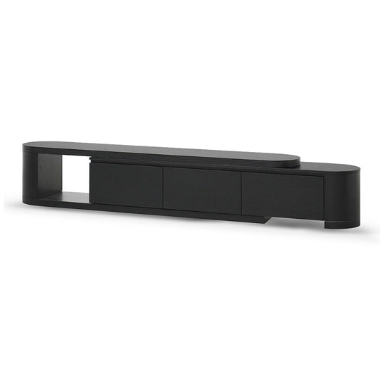 CTV8486-CN Extendable TV Entertainment Unit - Full Black Oak