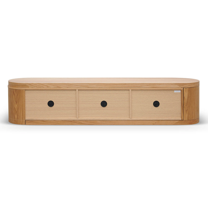 CTV8487-CN Extendable TV Entertainment Unit - Natural Oak
