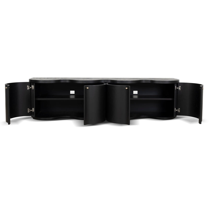 CTV8708-VA 2.15m TV Entertainment Unit - Textured Espresso Black