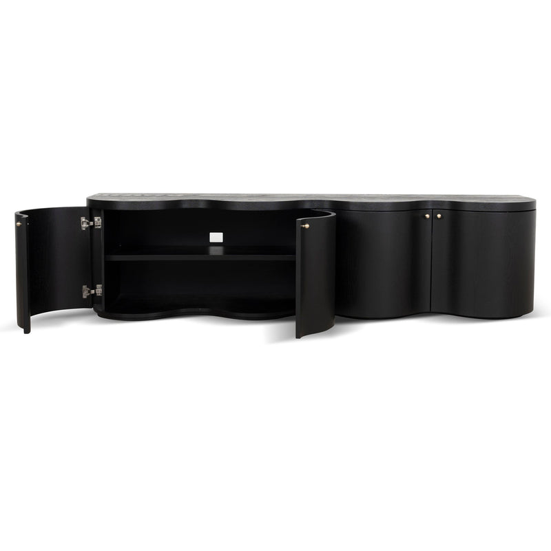 CTV8708-VA 2.15m TV Entertainment Unit - Textured Espresso Black