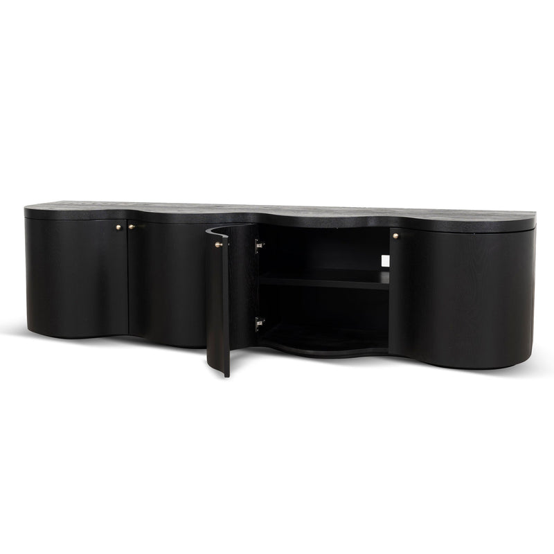 CTV8708-VA 2.15m TV Entertainment Unit - Textured Espresso Black