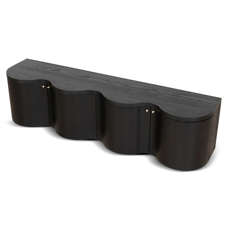 CTV8708-VA 2.15m TV Entertainment Unit - Textured Espresso Black