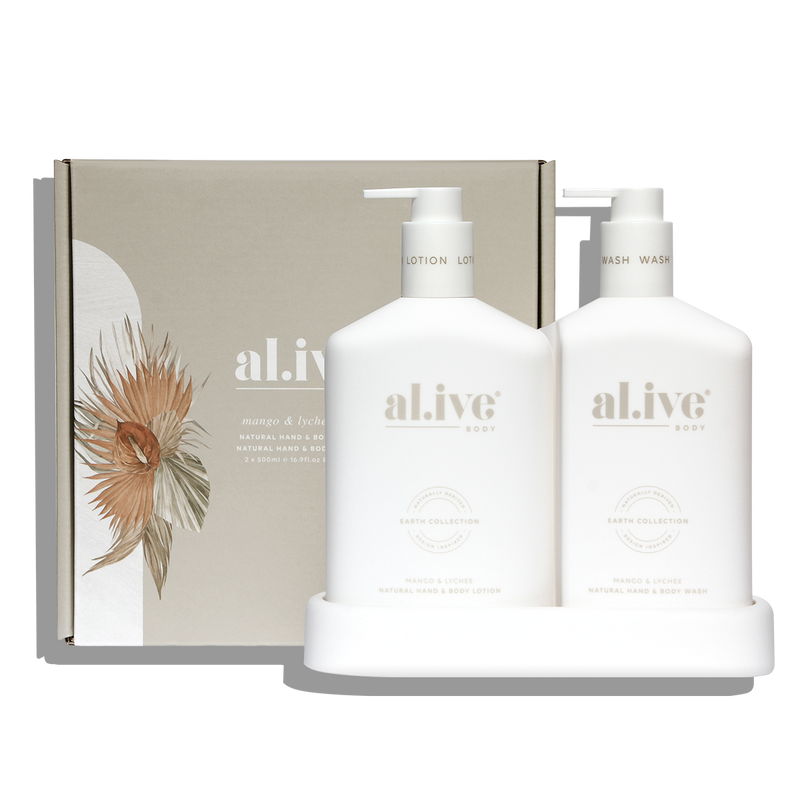 al.ive body Wash & Lotion duo - Mango & Lychee