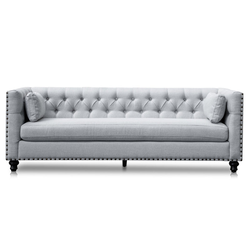 CLC2882-CA 3 Seater Sofa - Light Grey Texture