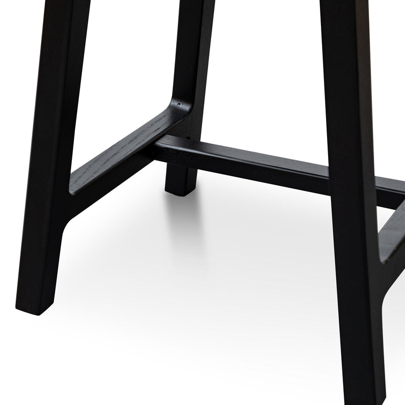 CBS2985-SU - Wooden Low Stool 45cm  - Black