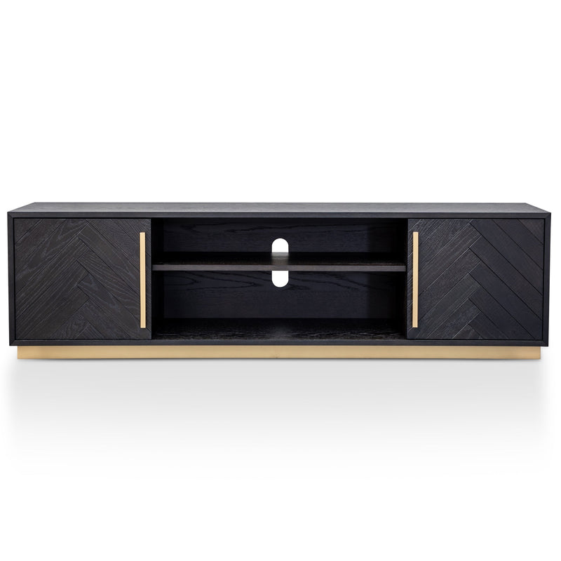 CTV2807-VN Entertainment TV Unit - Black and Brass