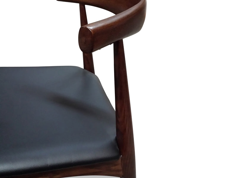 CDC181  Elbow Dining Chair - Dark Brown