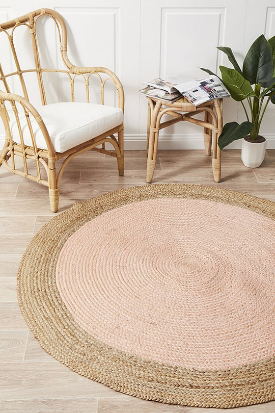 Rug Culture Atrium Polo Round Pink