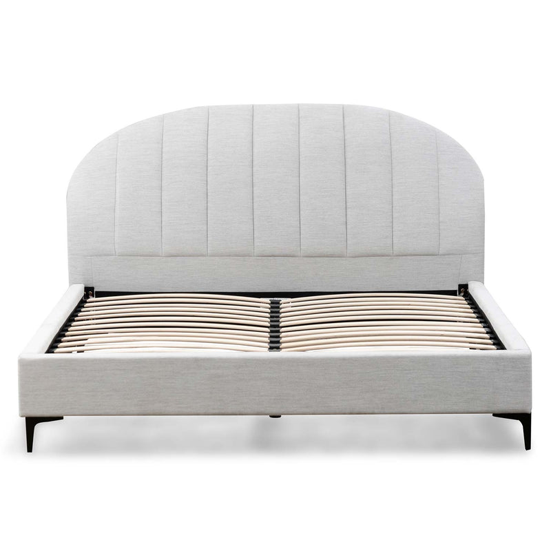 CBD6637-YO Fabric Queen Bed - Pearl Grey